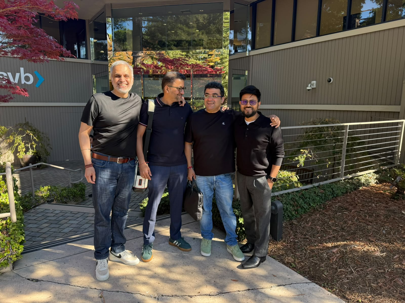 With the crew at Silicon Valley Bank